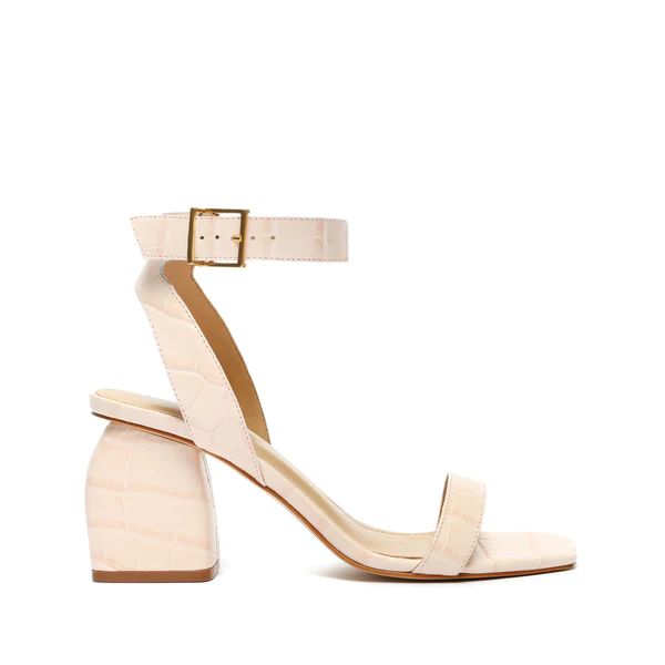 Juliette Crocodile-Embossed Leather Sandal | Schutz Shoes (US)