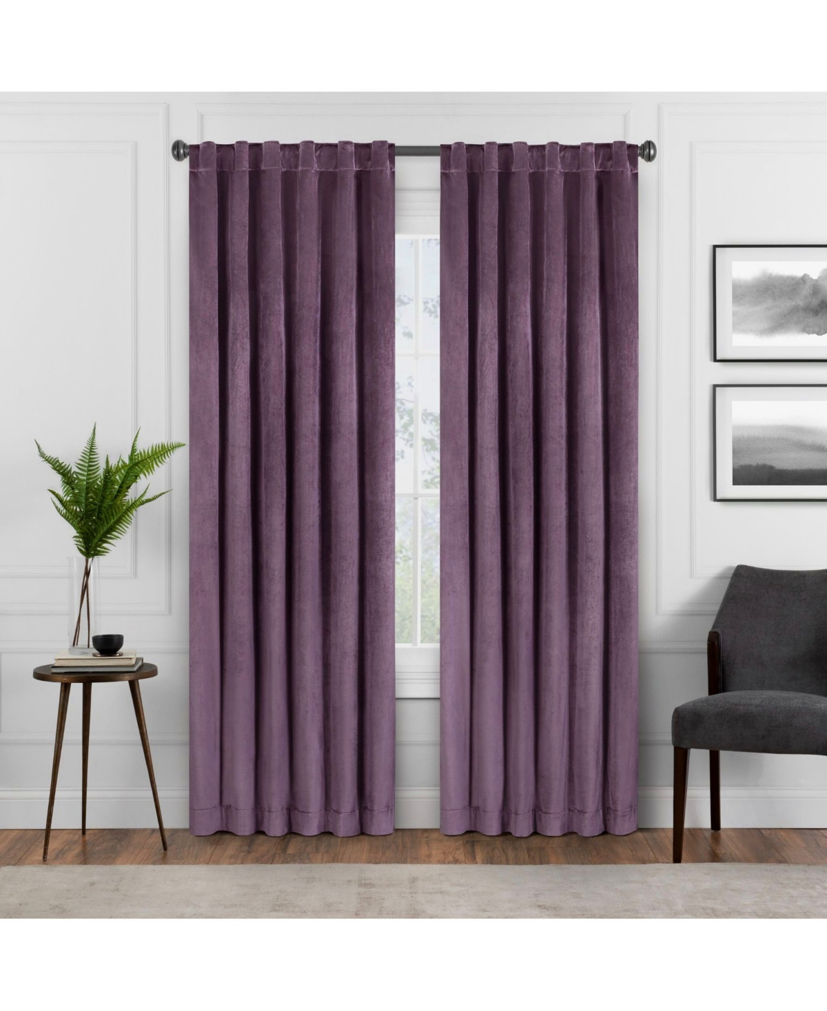 Eclipse Harper Velvet Blackout Panel, 95" x 50 | Macys (US)