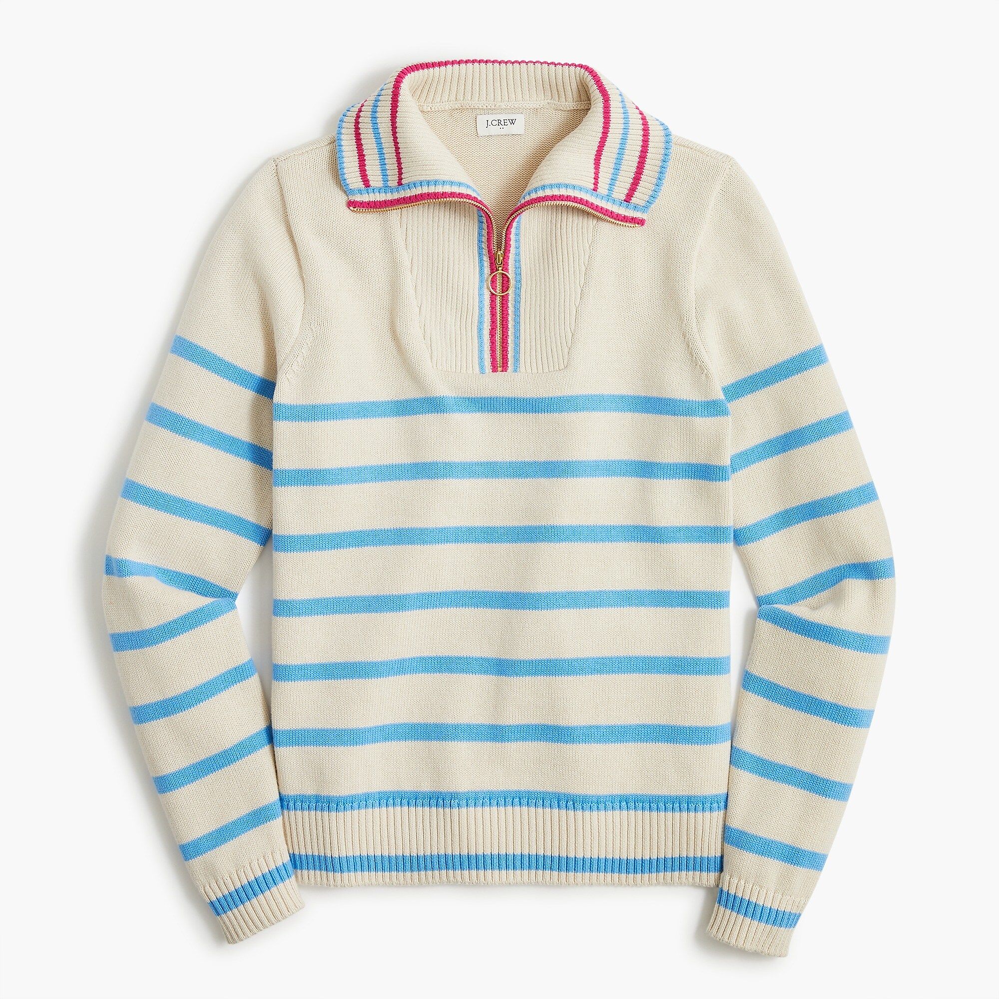 Striped half-zip pullover | J.Crew Factory