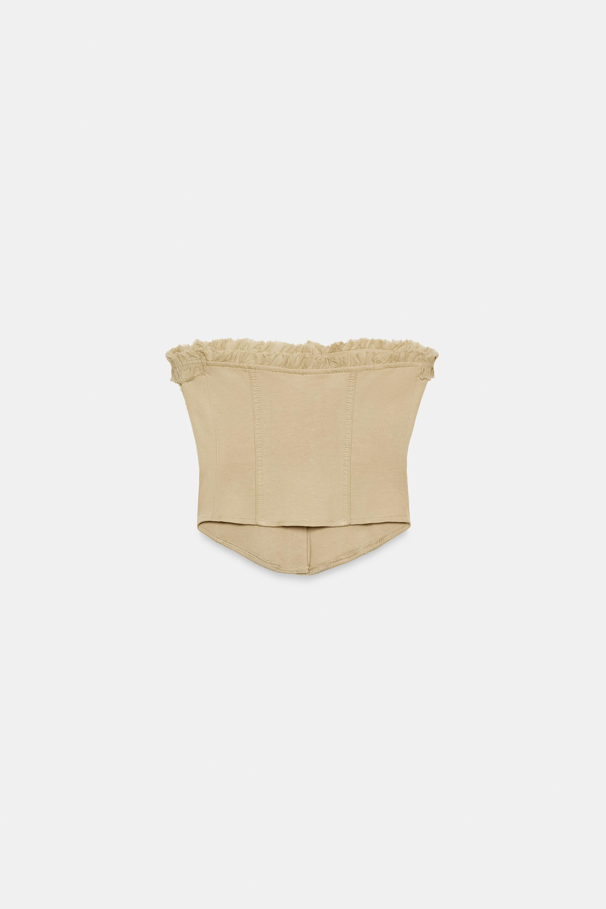 RUFFLED CORSET TOP | Zara US
