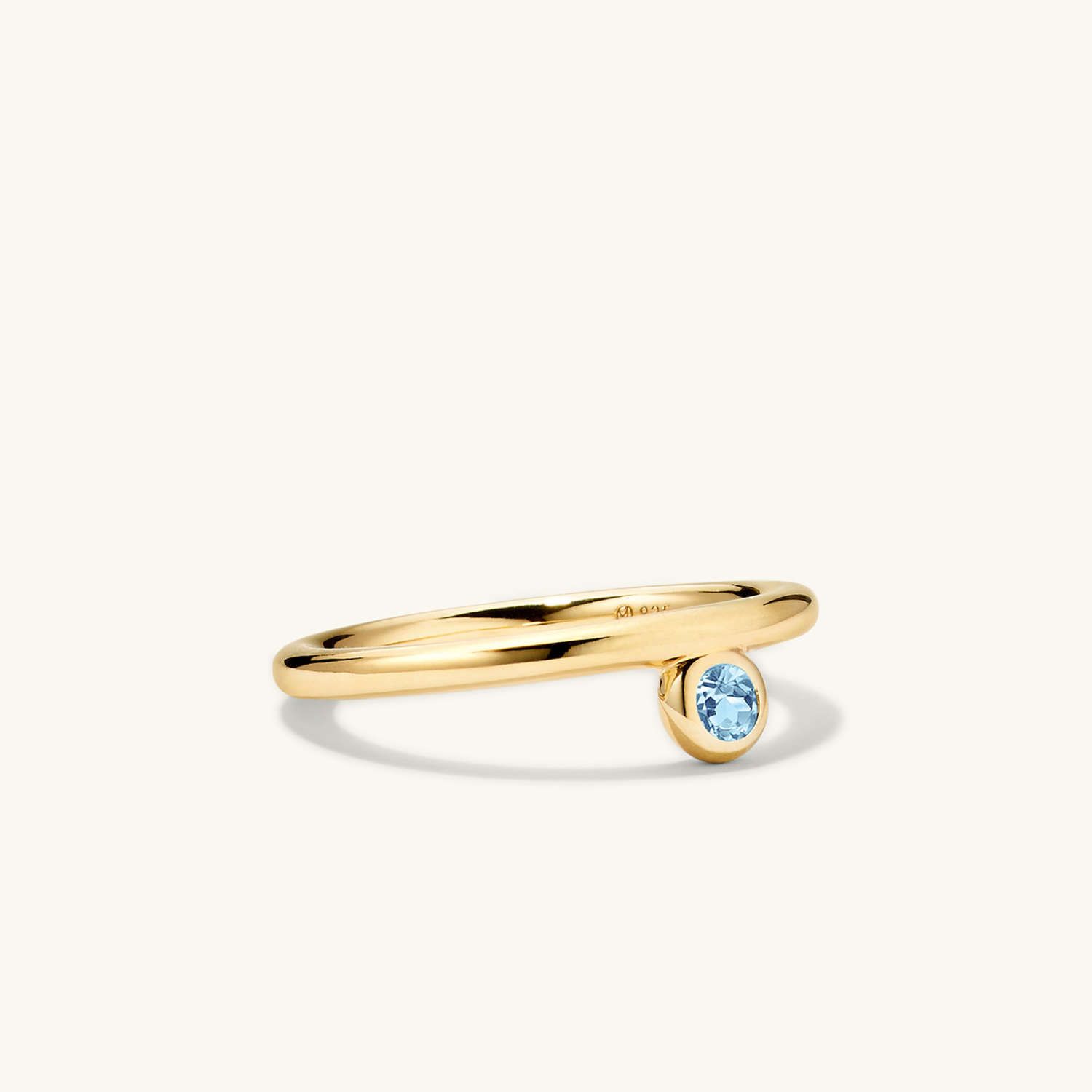 Gemstone Drop Stacker Ring - £58 | Mejuri (Global)