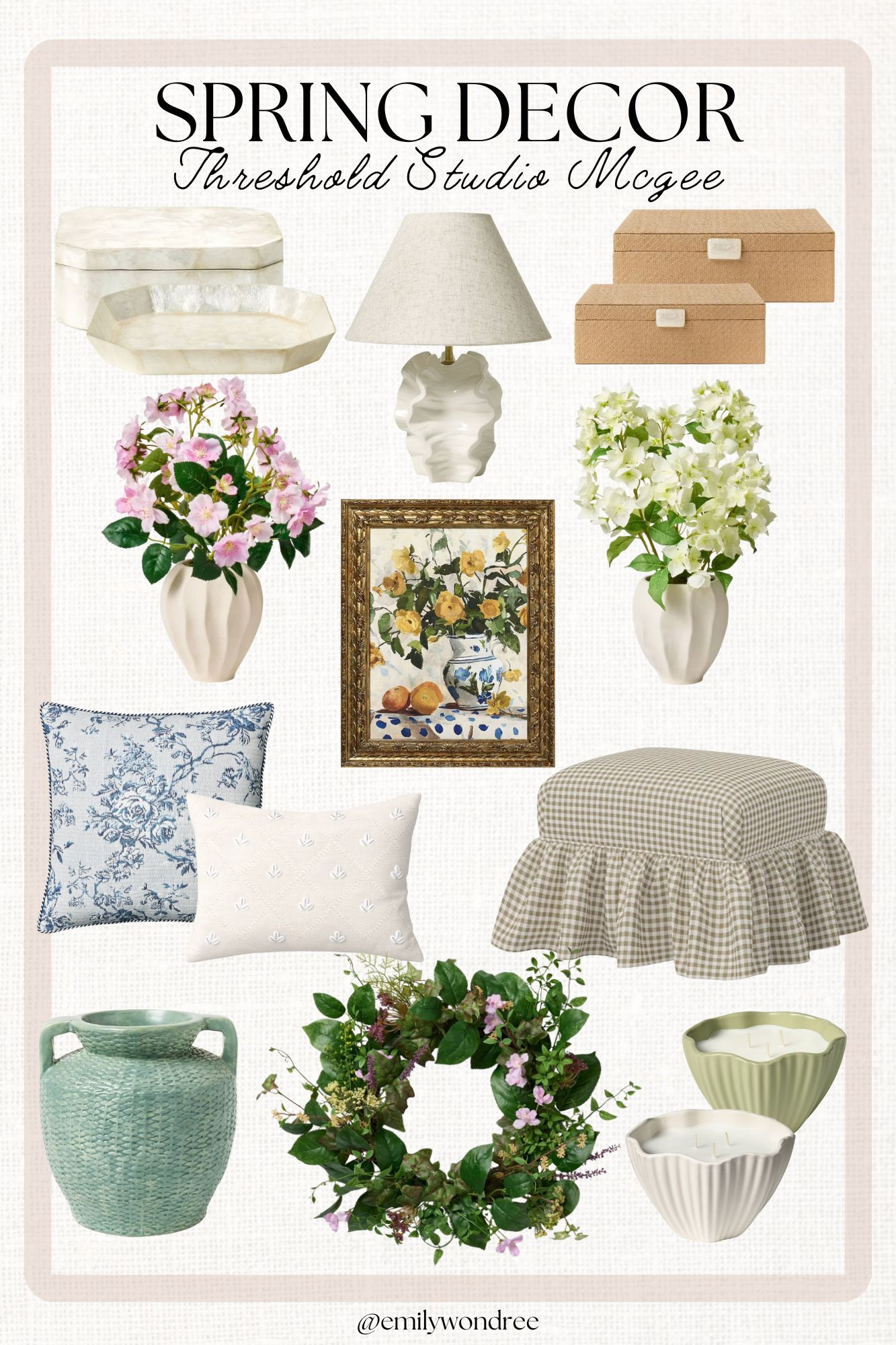 Spring Decor: Threshold Studio Mcgee #springdecor #targethome #homedecor 

 #LTKSeasonal #LTKHome