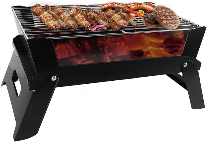 JiaDa Charcoal Grill,Portable Barbecue Smoker Grill BBQ for Outdoor Cooking Camping Hiking Party-... | Amazon (US)