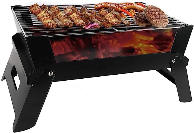 JiaDa Charcoal Grill,Portable Barbecue Smoker Grill BBQ for Outdoor Cooking Camping Hiking Party-... | Amazon (US)