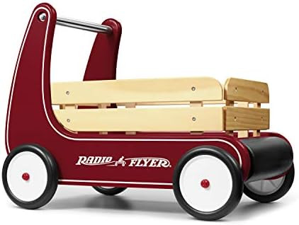 Radio Flyer Classic Walker Wagon, Sit to Stand Toddler Toy, Wood Walker, For Ages 1-4, Red | Amazon (US)