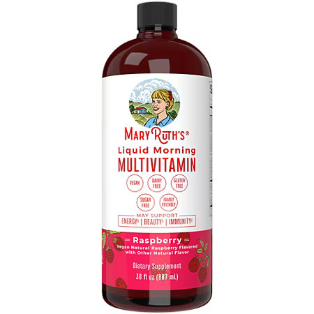 Liquid Morning Multivitamin - Raspberry (30 Fl. Oz. / 32 Servings) by MARYRUTH'S at the Vitamin S... | The Vitamin Shoppe