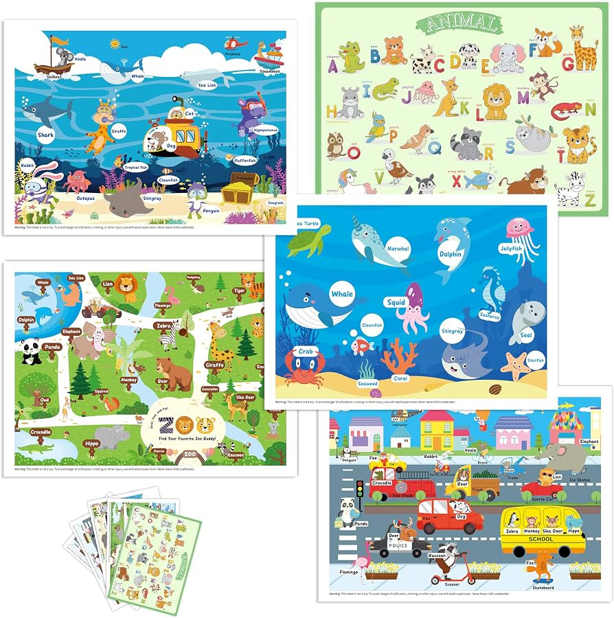 Disposable Placemats for Baby Toddlers, Plastic Sticky Table Mats Babies for Restaurants, Parties... | Amazon (US)