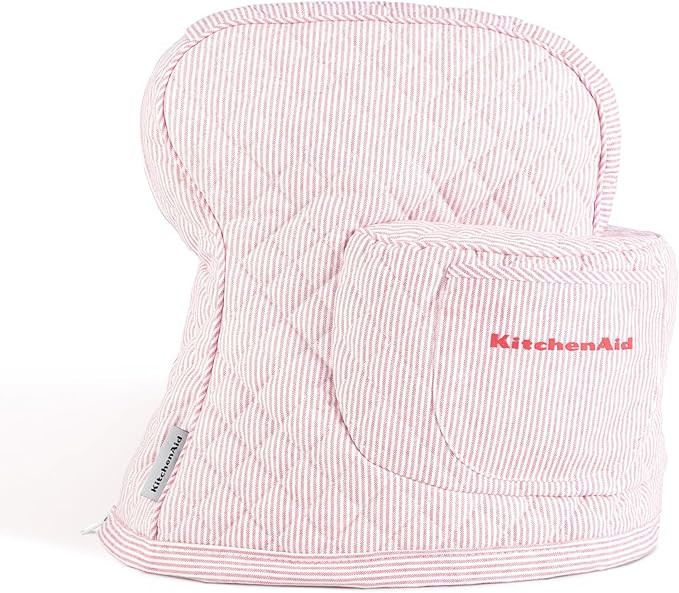 KITCHENAID Fitted Tilt-Head Stand Mixer Cover with Storage Pocket, Quilted 100% Cotton,14.4"x18"x... | Amazon (US)