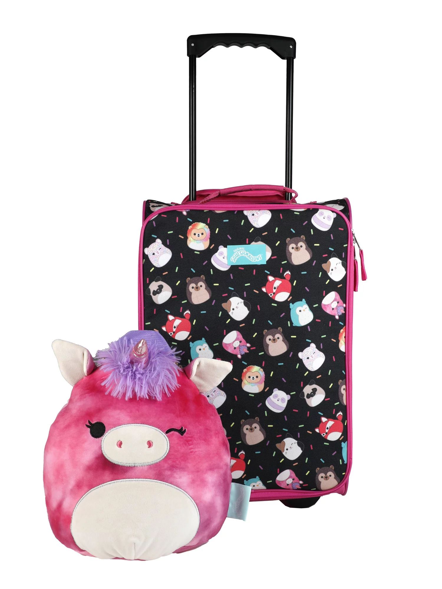 Squishmallows Lola Unicorn 2pc  Travel Set with 18" Luggage and 10" Plush Backpack - Walmart.com | Walmart (US)