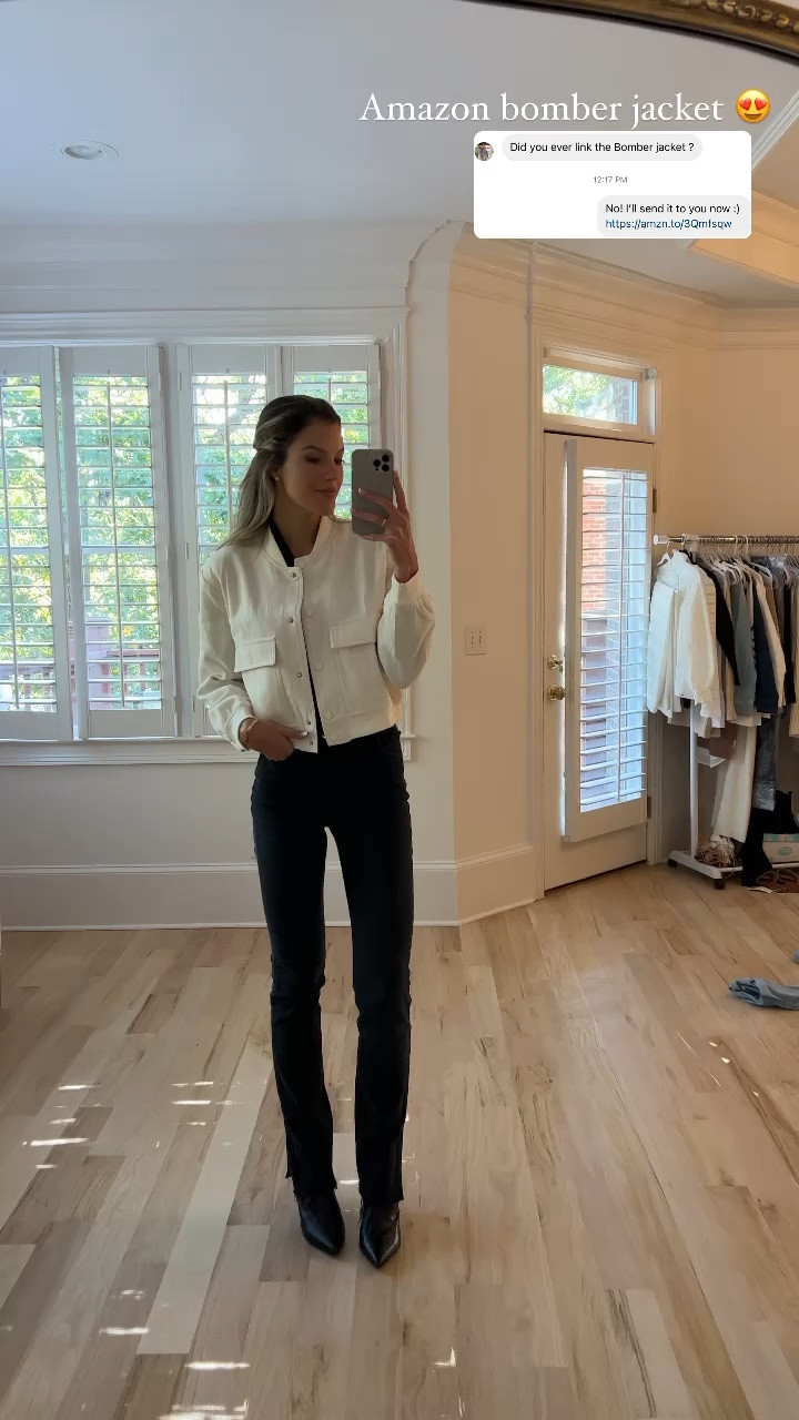 Amazon bomber jacket! I ordered it in 3 different colors. It’s so good! Wearing a small. 

#LTKfindsunder100 #LTKfindsunder50 #LTKSeasonal