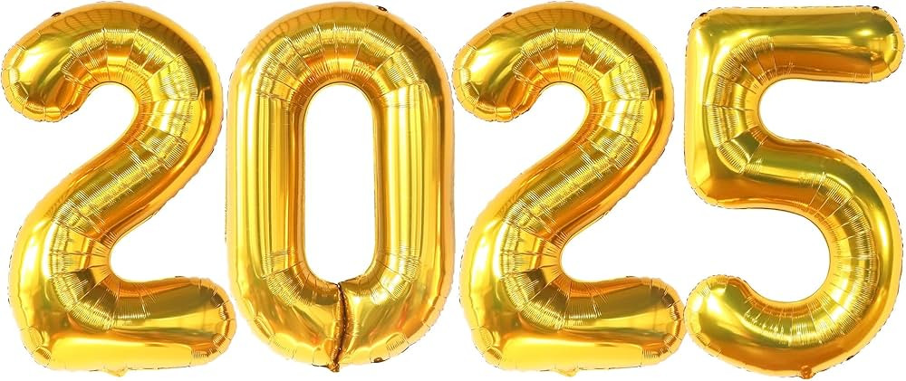KatchOn, Giant 42 Inch 2025 Balloons Gold - New Years Decorations 2025 | 2025 Balloon Numbers, Ne... | Amazon (US)
