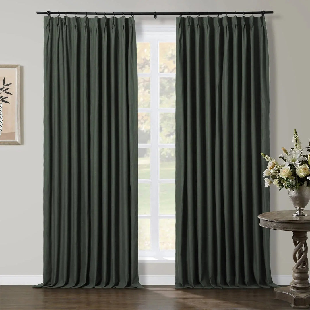 Jawara Luxury Linen Cotton Curtain Pleated | TWOPAGES