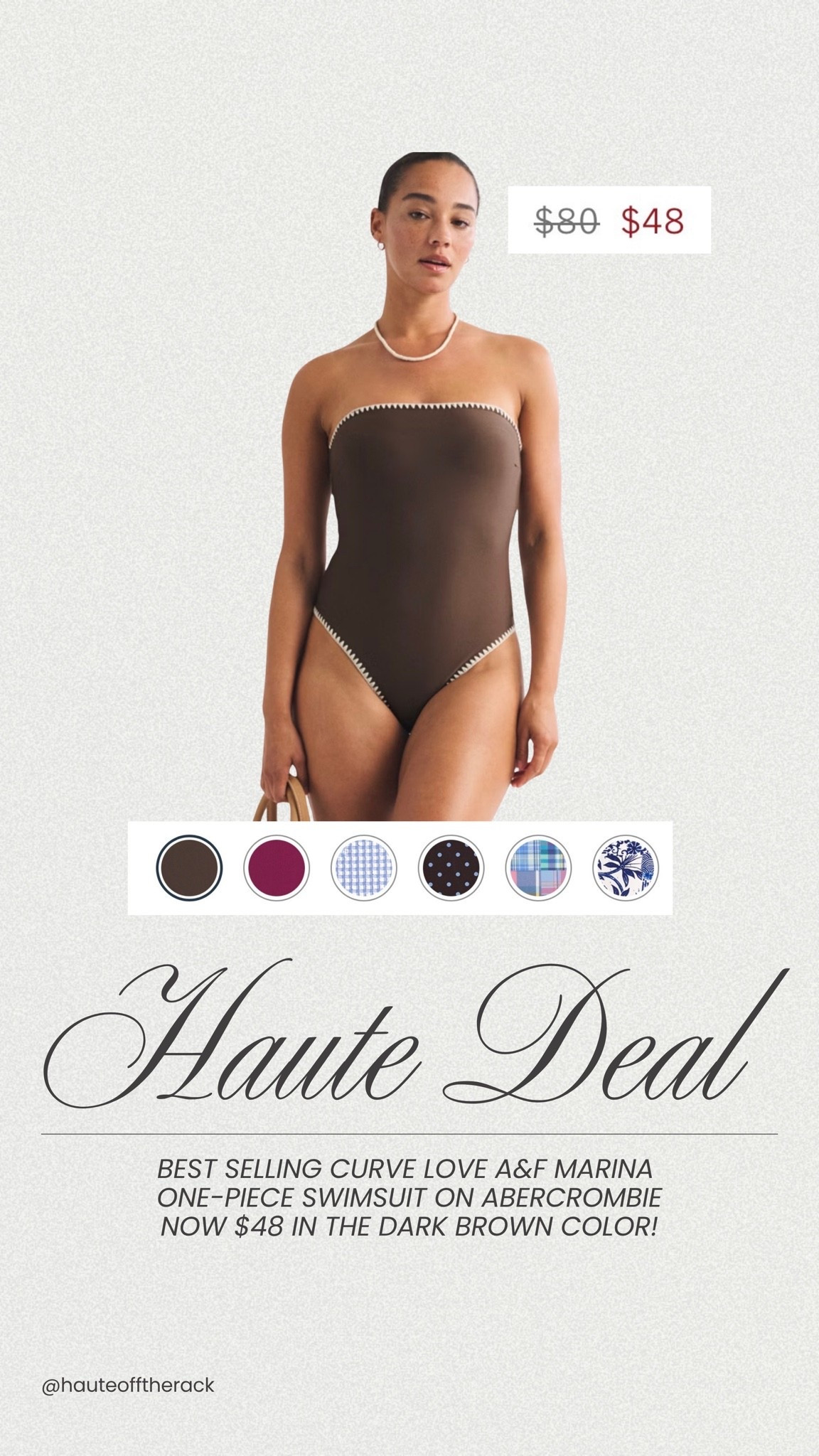 Best selling Curve Love A&F Marina 
One-Piece Swimsuit on Abercrombie!

Now $48 in the dark brown color!

#swimsuit #abercrombie #onepiece #swimwear #salealert #resortwear

#LTKSaleAlert #LTKSwim #LTKSeasonal