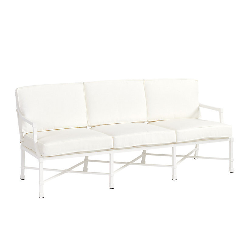 Suzanne Kasler Directoire White Sofa with 3 Cushion Sets - Ballard Designs | Ballard Designs, Inc.