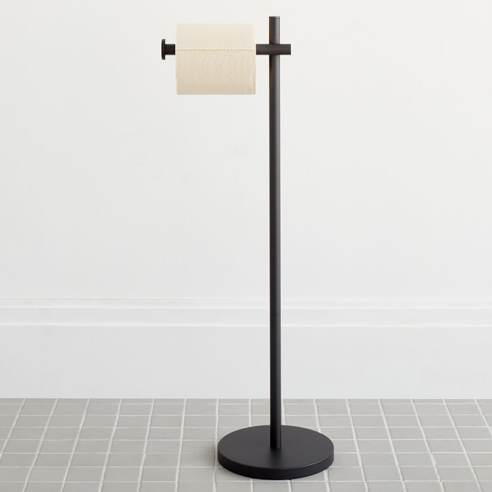 Modern Overhang Bathroom Freestanding Toilet Paper Holder | West Elm (US)