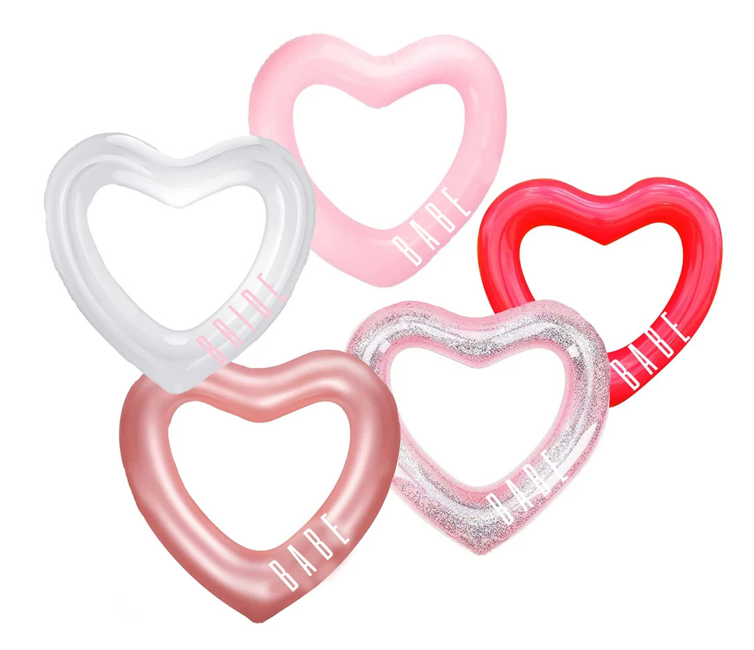 Personalize Heart Pool Float. Bridesmaid Gift. Bachelorette - Etsy | Etsy (US)