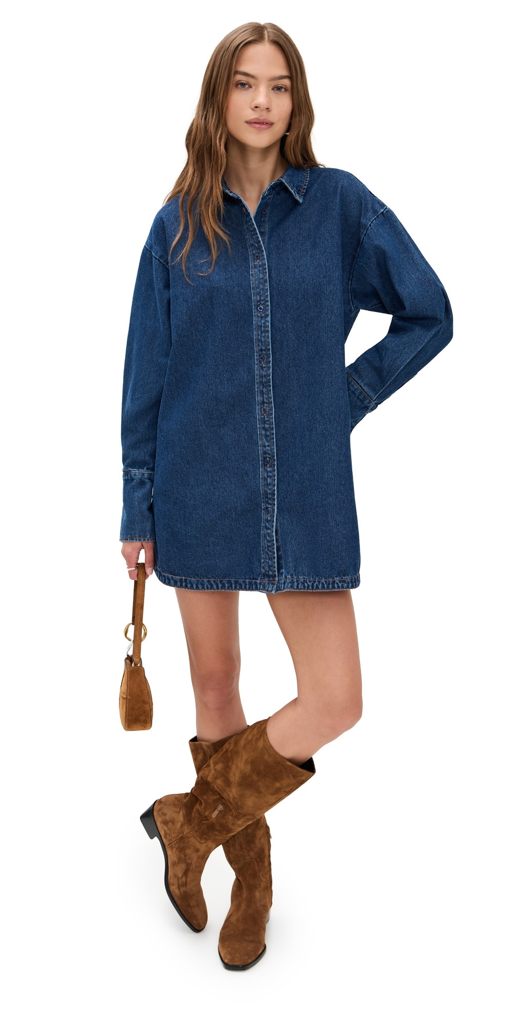 Lioness Denim Dress Dark Denim XL | Shopbop