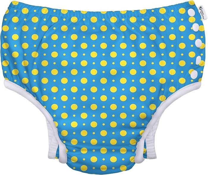 green sprouts Baby Toddler Eco Snap Swim Diaper - Blue Polka - 6mo | Amazon (US)