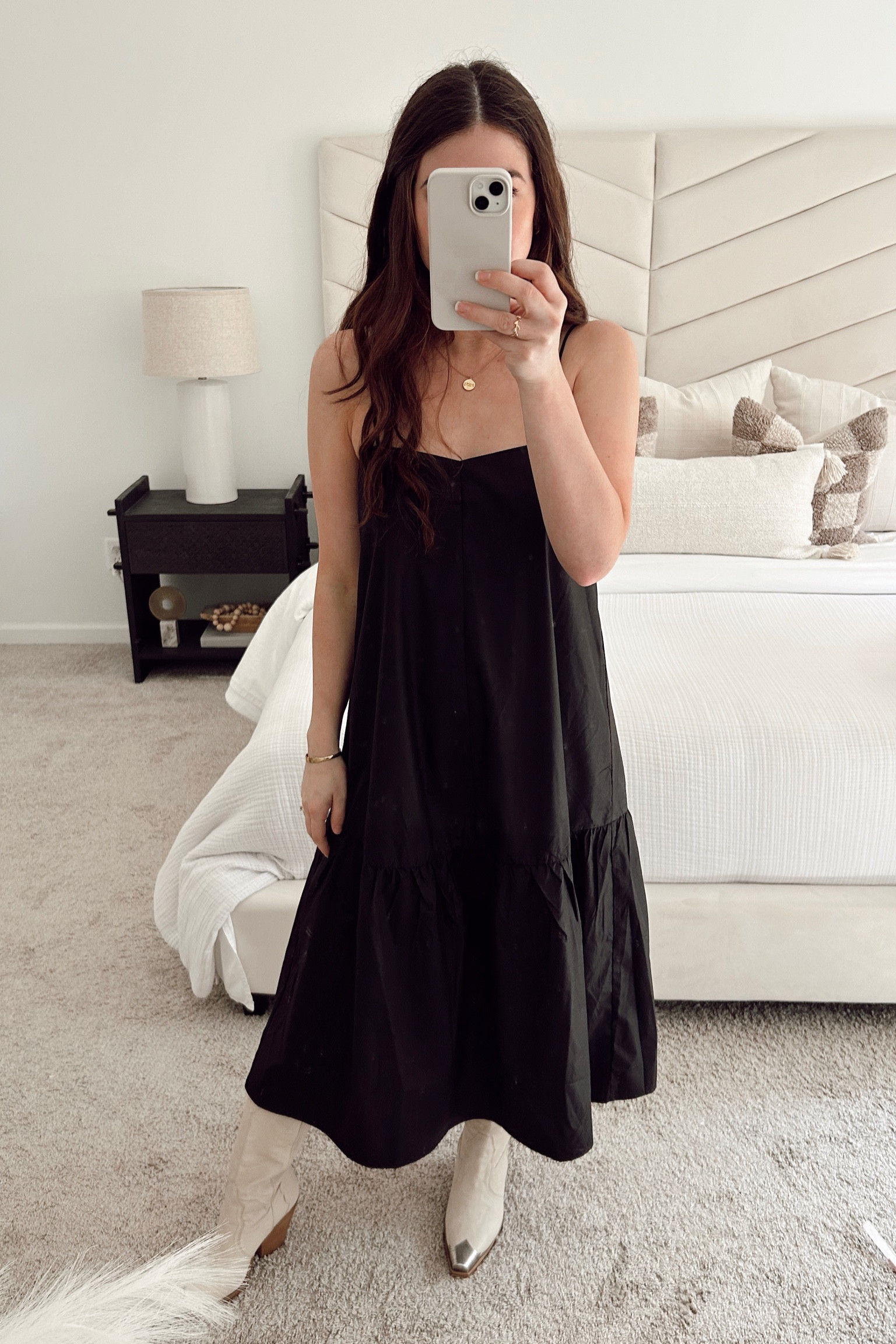 FREE PEOPLE DUPE!! this dress is almost identical to the Free People Struttin Midi available for a fraction of the price. SO good & a perfect transition piece to Fall! #freepeople #fashion #ootd #bohochic #anthropologie #bohostyle #style #boho #freespirit #love #freepeoplestyle #zara #bohofashion #shopsmall #photography #bohemian #fashionblogger #freepeopledress 
 #freepeopledupe #sustainablefashion #blackdress #fashion #dress #black #style #littleblackdress #fashionstyle #dresses  #fashionista #blackdresses
 #outfitoftheday

#LTKstyletip #LTKunder50 #LTKFind