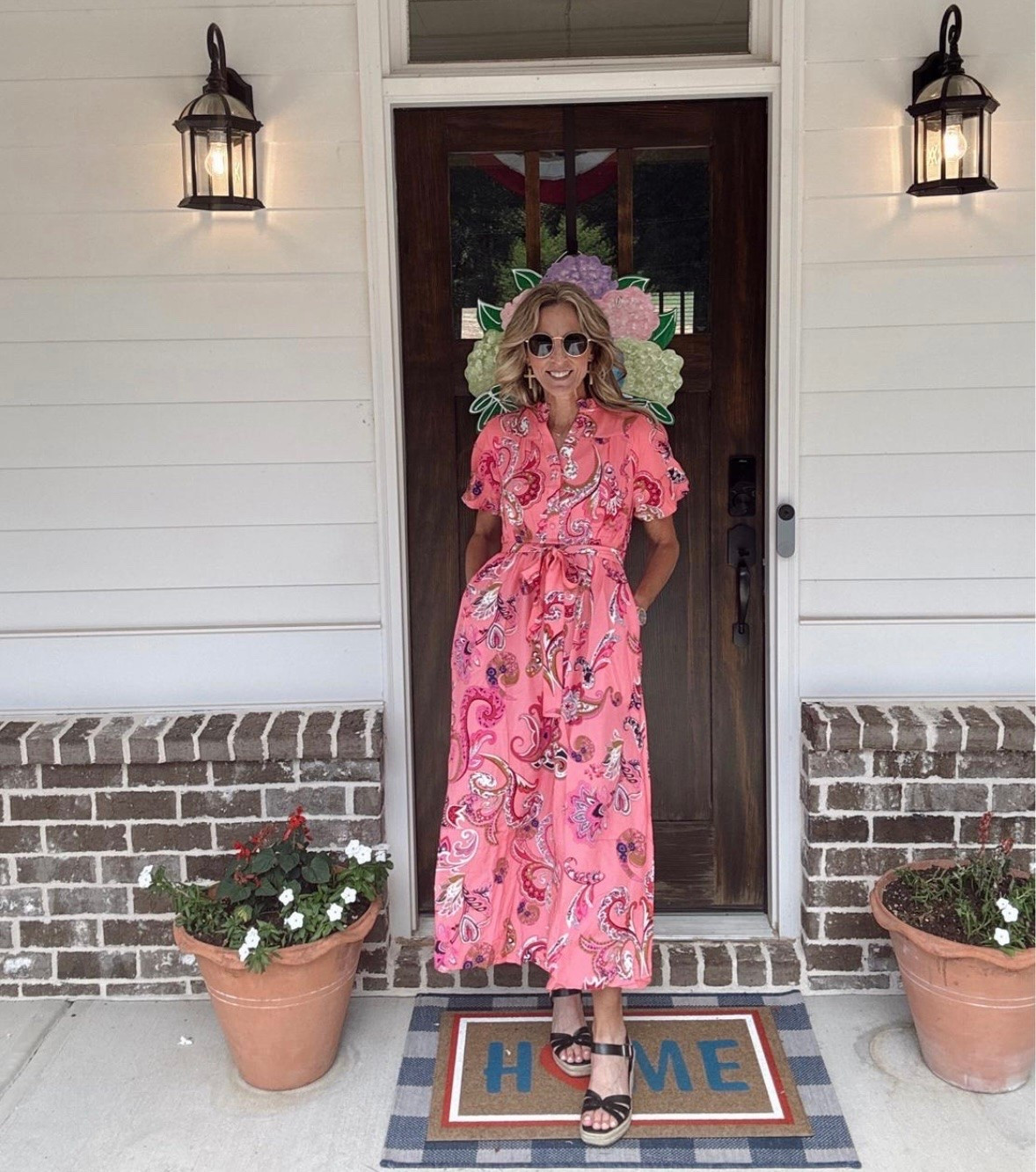 This gorgeous pink teacher approved dress is on sale at Amazon, and is under $20 right now! This is such a good print, color and fit, this is an immediate add to cart (or purchase in another colorway). I love how confident this dress is making me feel 
Pink print teacher dress, teacher outfit inspiration

#LTKSeasonal #LTKOver40 #LTKSaleAlert