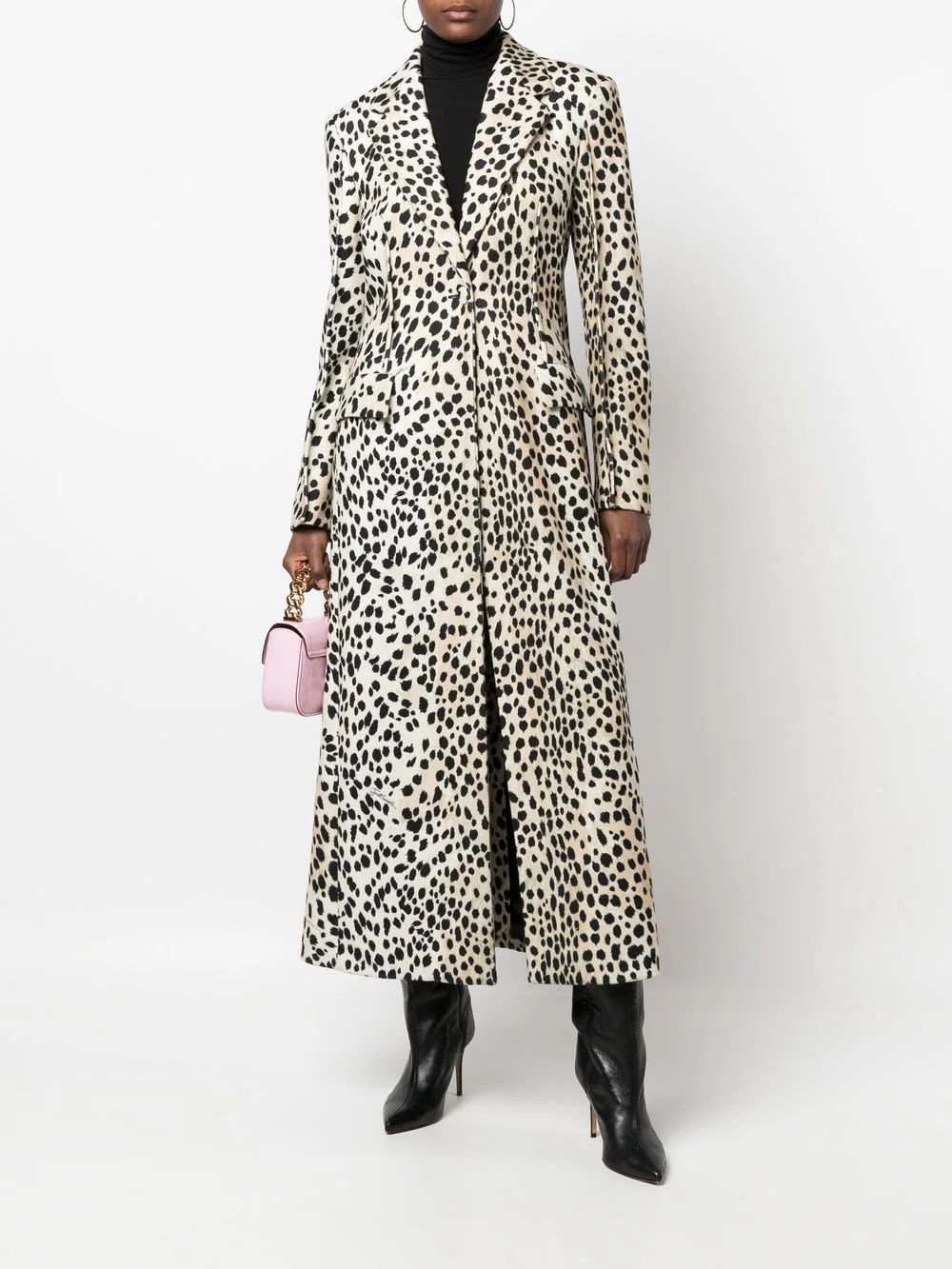 New SeasonJust Cavallilong leopard-print single-breasted coat | Farfetch Global