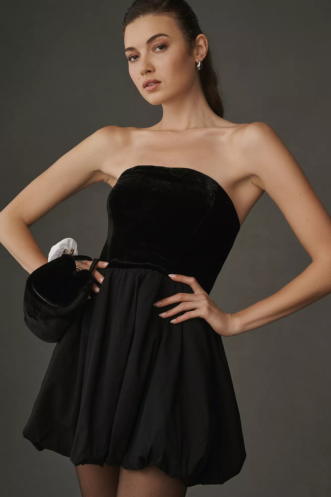 Reformation St. Louis Strapless Velvet Mini Dress | Anthropologie (US)