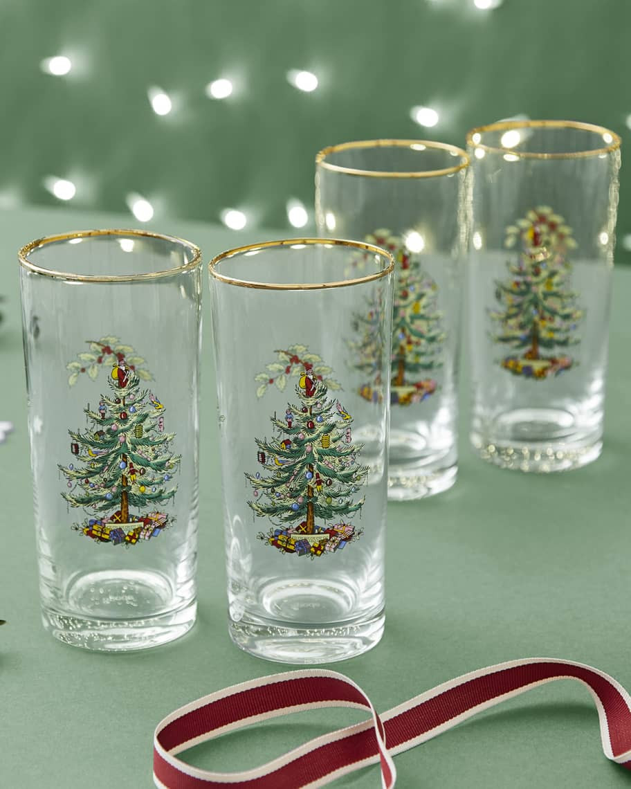 Spode Christmas Tree Highball Glasses, Set of 4 | Neiman Marcus