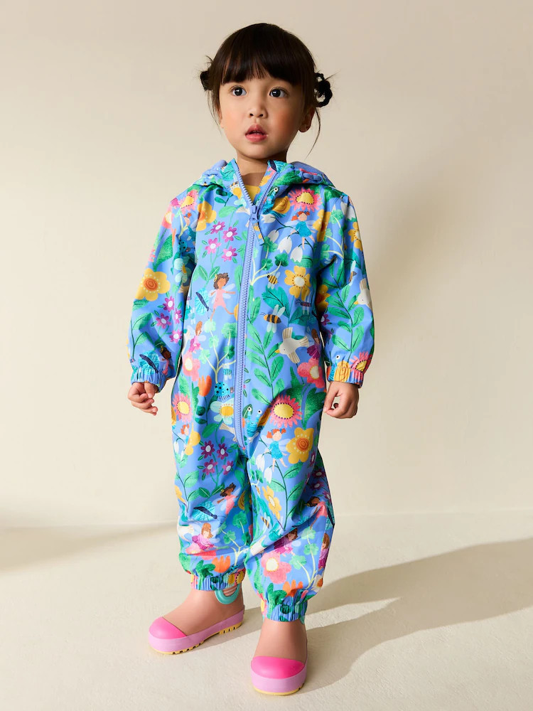 Blue Fairy Character Waterproof Printed Puddlesuit (3mths-7yrs) | Next US