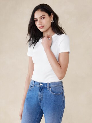 Ribbed T-Shirt | Banana Republic Factory