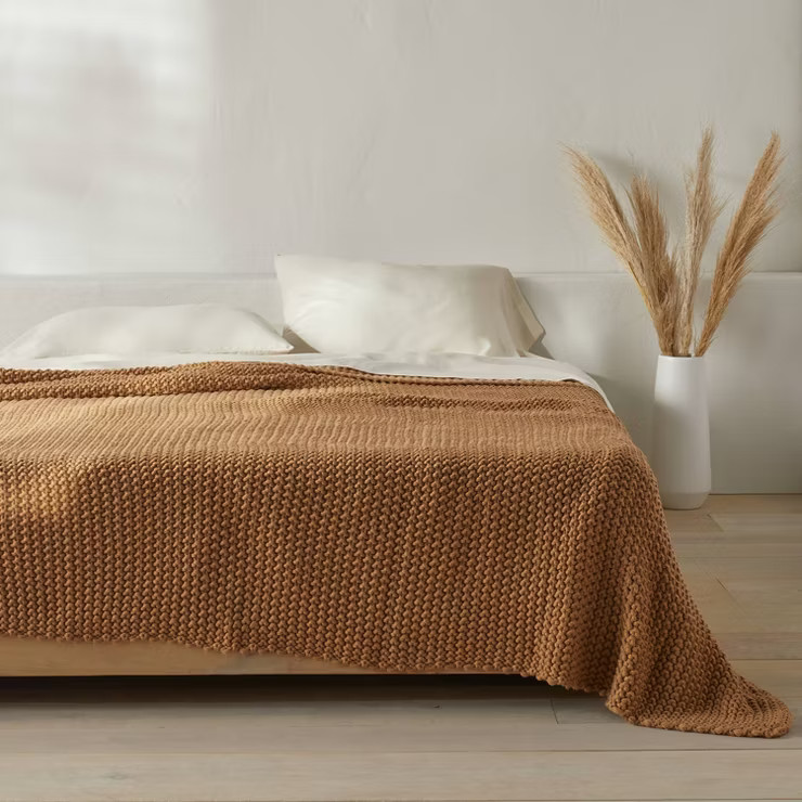 Chunky Knit Bed Blanket - Casaluna™ | Target