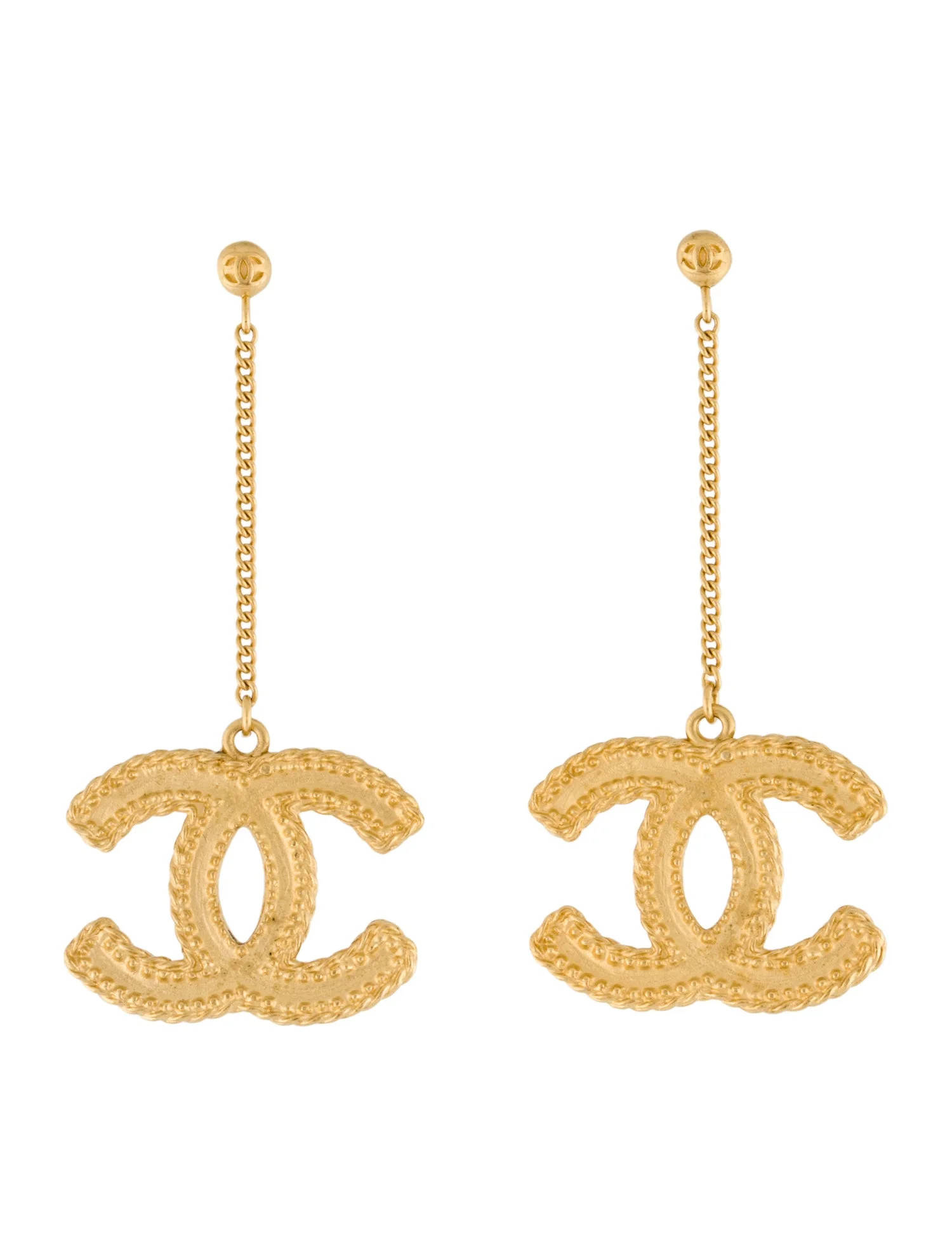Chanel CC Drop Earrings - Drop, Earrings - CHA1406521 | The RealReal | The RealReal