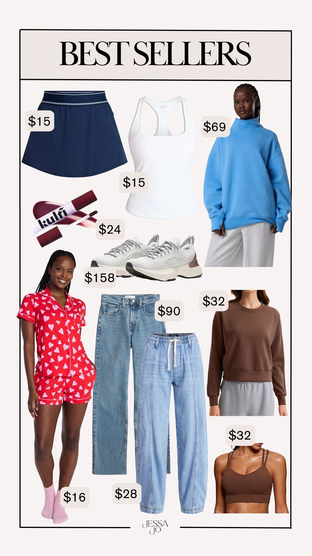 This week’s best sellers. Weekly best sellers. Target fashion. Walmart fashion. Walmart Valentine’s Day pajamas. Walmart activewear. Lululemon sneakers. Favorite lip stain. Walmart alo inspired active skort. Aerie new arrivals. Aerie spring mock neck sweatshirt. Walmart denim. Abercrombie denim  

#LTKSeasonal #LTKActive #LTKSaleAlert