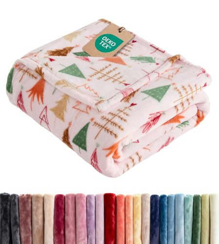 Christmas Fleece Blanket Throw - Flannel Throw - Christmas Tree 2, 50x60 | Amazon (US)