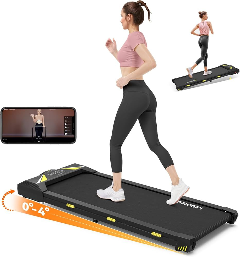 Walking Pad with Incline, 2.5HP Under Desk Treadmill for Home Office, 4 in 1 Treadmill for Walkin... | Amazon (US)