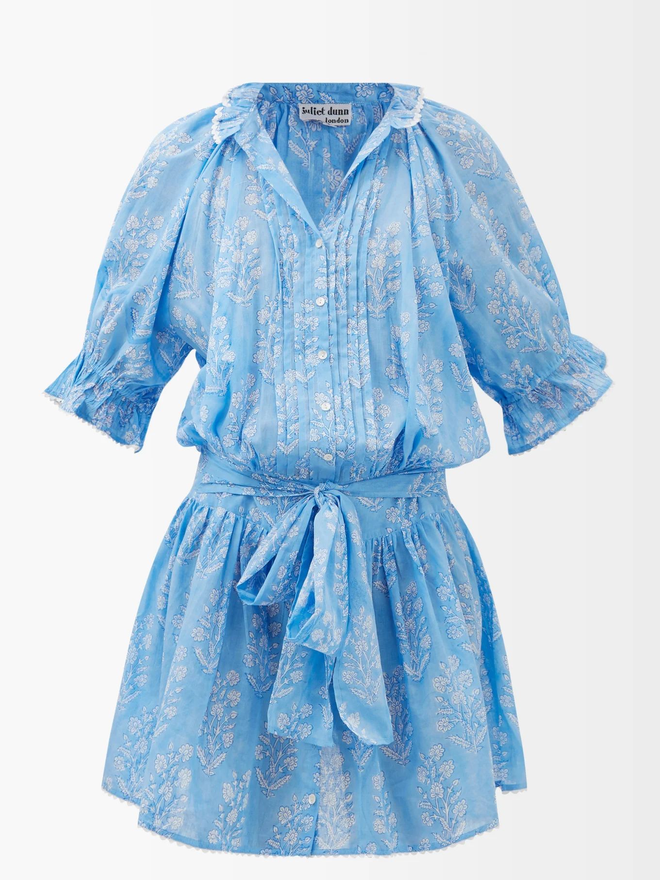 Belted floral-print cotton dress | Juliet Dunn | Matches (US)