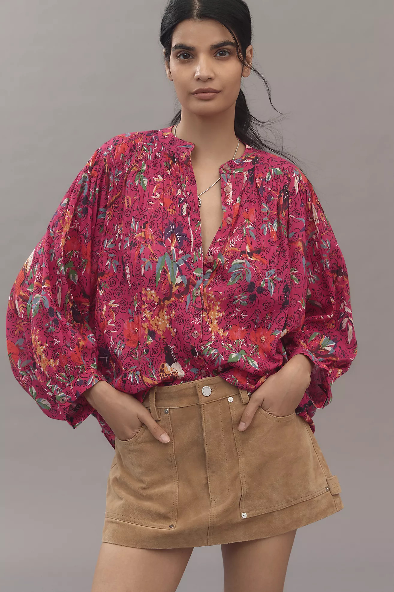The Sidney Batwing Blouse by Pilcro | Anthropologie (US)