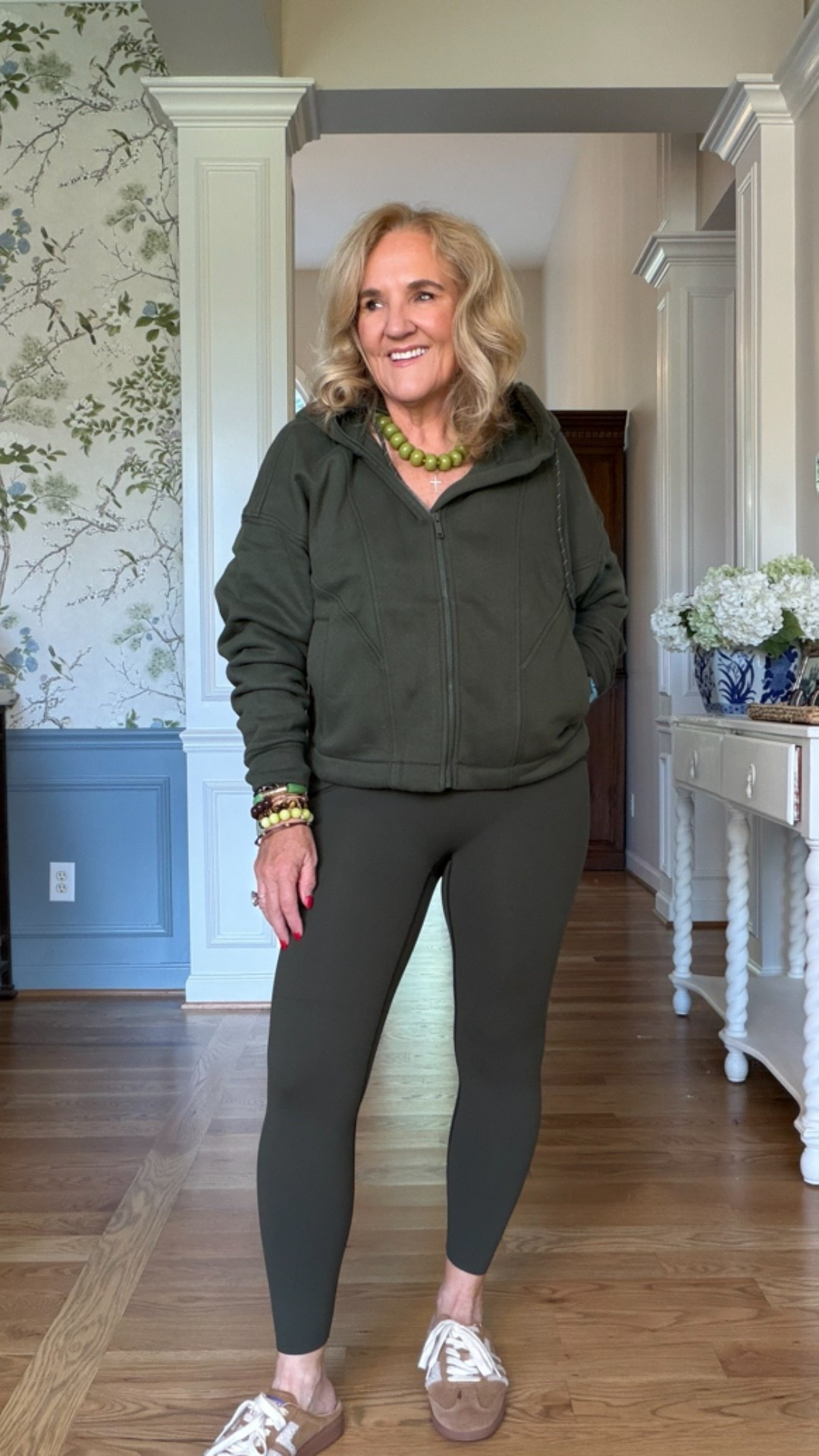 This is the kind of outfit I want when comfort is the whole point, but I still want to feel put together. I’m wearing a medium in both the hoodie and pants.

#LTKootd #LTKOver40 #LTKActive