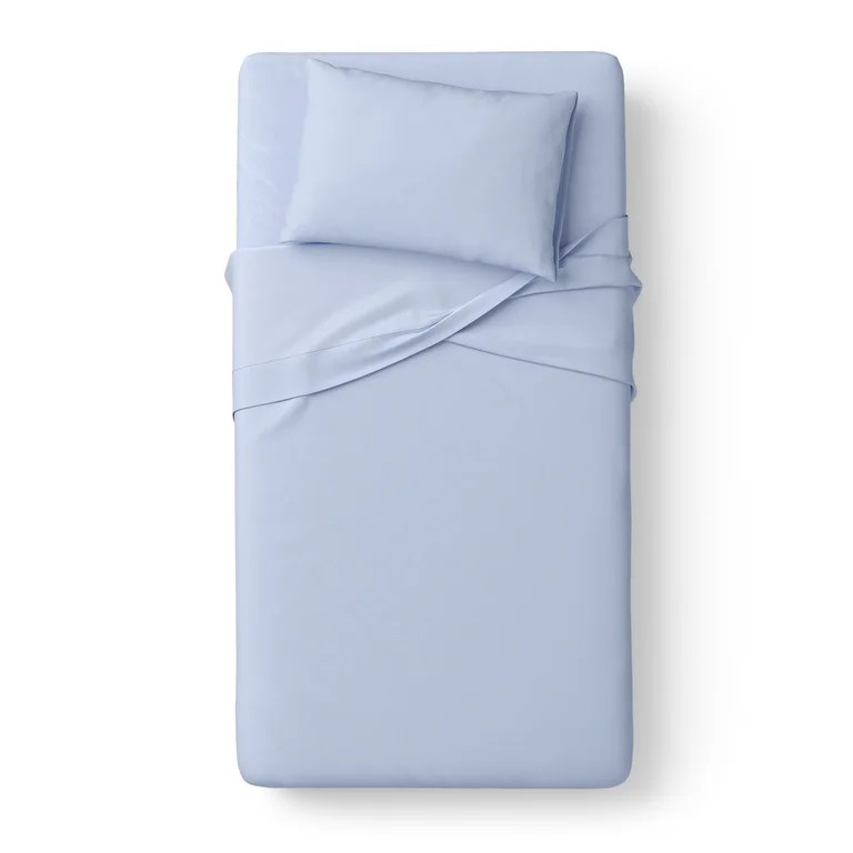 Mainstays Kids Microfiber Bed Sheet Set, Twin, Light Purple, 3 Pieces | Walmart (US)