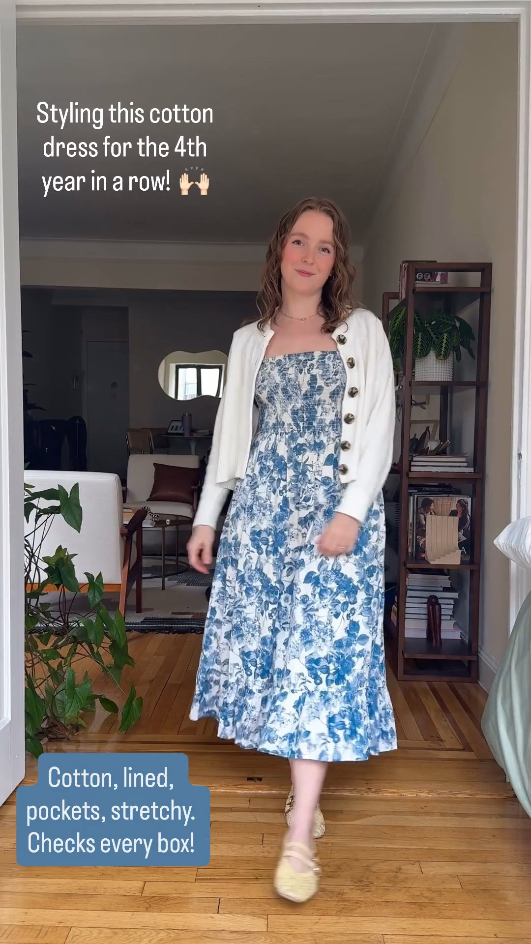 Rewearing this cotton dress for the 4th year in a row! Lined, super soft cotton (not crisp) and has pockets. Wearing xs #amazonfashion