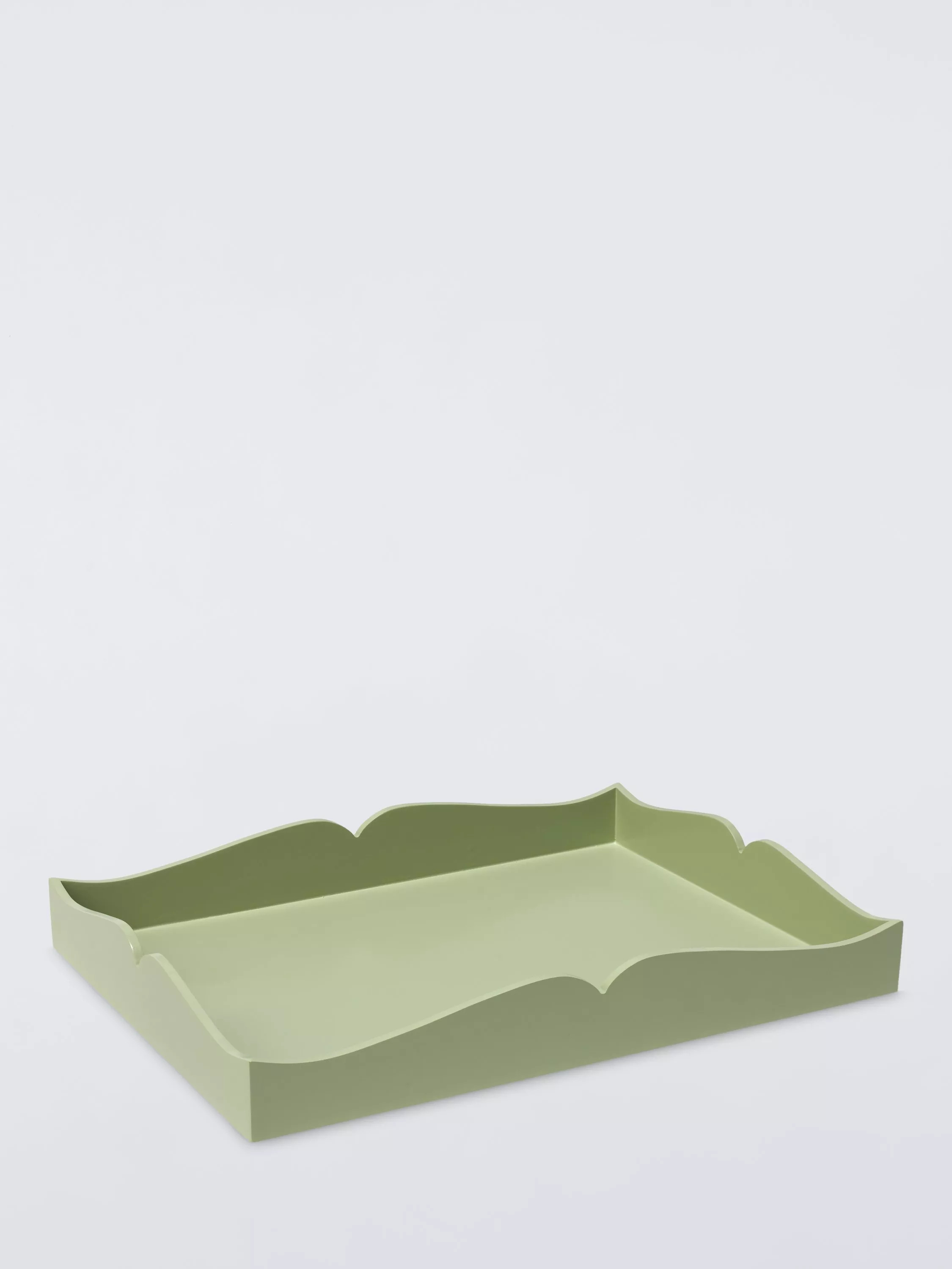 John LewisShaped Lacquer Tray, FSC-Certified (MDF), Pistachio | John Lewis (UK)
