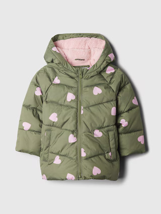 babyGap ColdControl Max Sherpa Puffer Jacket | Gap Factory