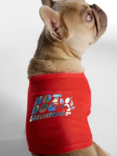Hot Dog Summer By Megan Thee Stallion Thee Hot Dog Summer T-shirt for Dogs, Pink, Medium | Walmart (US)