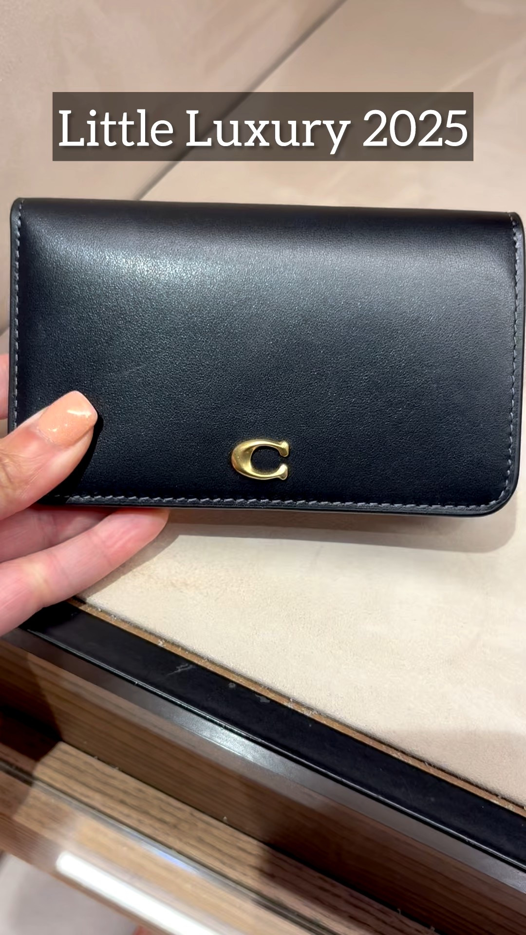 Our first little luxury of 2025 is the beautiful coach essential card case that costs $95 and makes an amazing gift for you or someone else!

#LTKItBag #LTKGiftGuide #LTKFindsUnder100