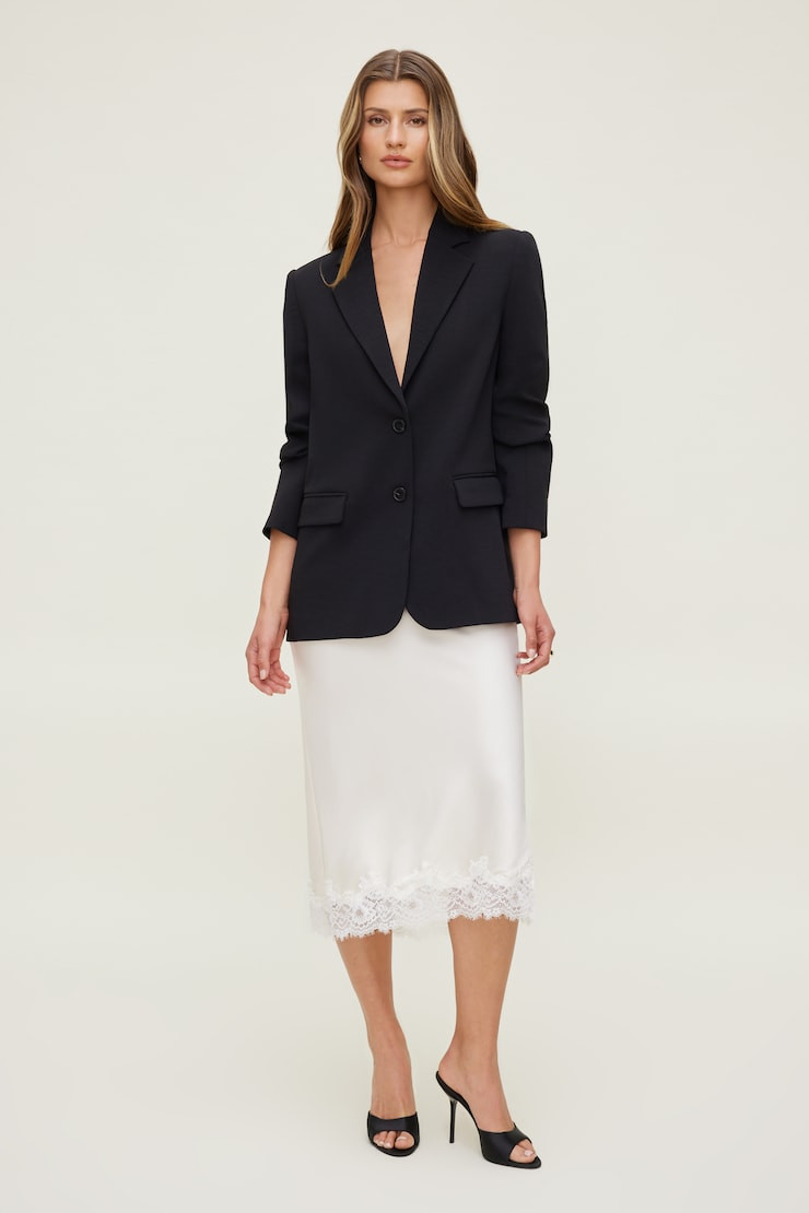 Airflow Relaxed Blazer - Dynamite - Black - Women Clothing | Dynamite Clothing