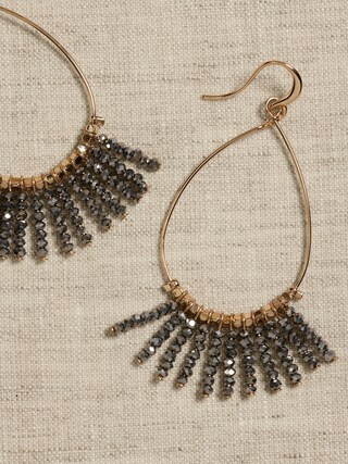 Beaded Drop Pear Earrings | Banana Republic Factory