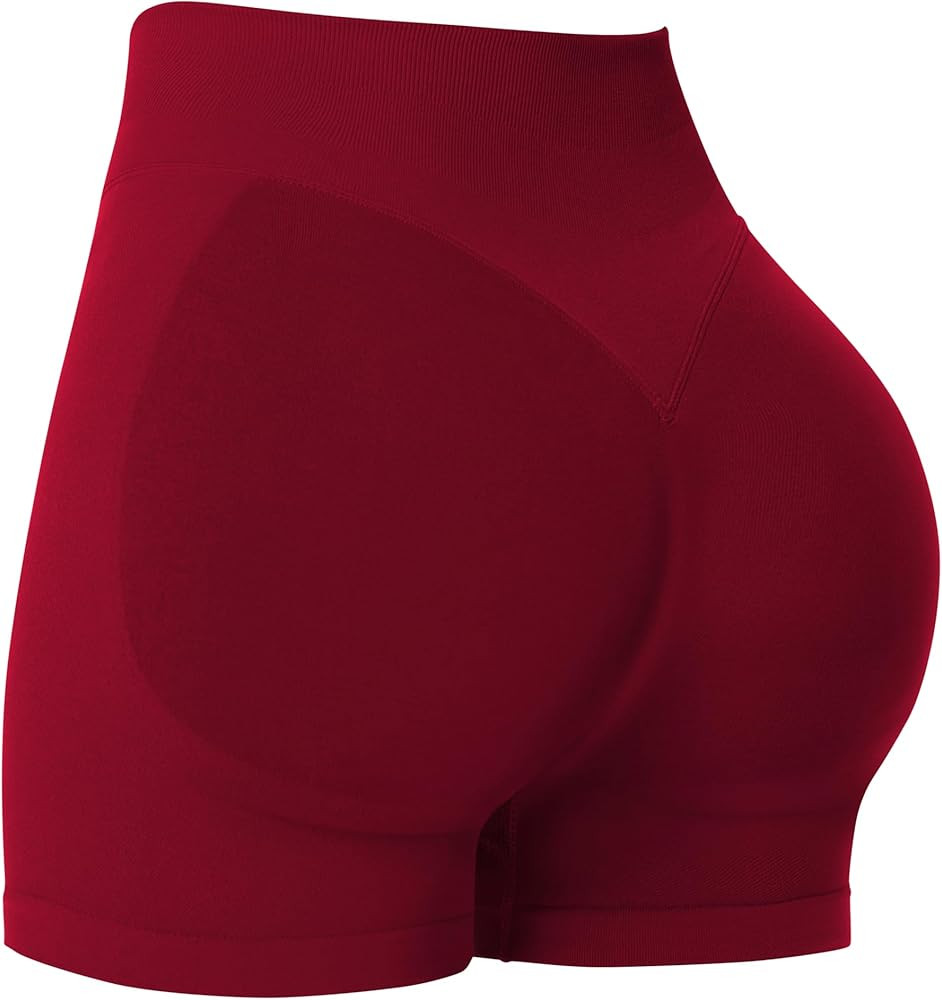 Sunzel Women's Seamless Scrunch Butt Biker Shorts – High Waisted Booty Lifting Workout Yoga Gym... | Amazon (US)