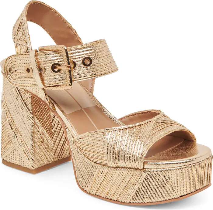 Dolce Vita Bobby Deco Ankle Strap Platform Sandal (Women) | Nordstrom | Nordstrom