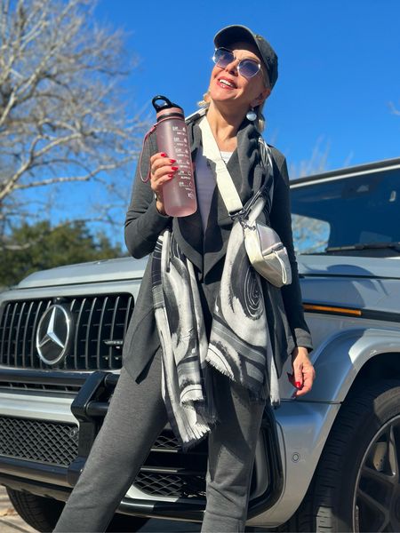Let’s roll……right into this new year with emphasis on good health. Move, drink more water and update your active wear from @lovechicos Zenergy Collection. 
What are you doing this new year to stay on top of your health? 
This is the water bottle you are all wanting and my activewear from Chicos fills my closet. My scarf reads LOVE How cool is that? 
#lovechicos #activewear #athleisurewear #waterbottle #sneakers #tshirt #sunglasses #fitness #travelstyle

#LTKunder100 #LTKtravel #LTKfit