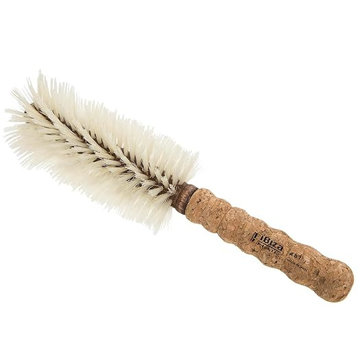 Ibiza Hair Round Boar Bristle Brush (B Series) | Blonde Bristles with Cork Handle | Ideal for Col... | Amazon (US)