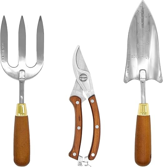 Japanese Gardening Tools Set, 3 Pcs Garden Tools Set Including The Pruning Shears, Trowel and Han... | Amazon (US)